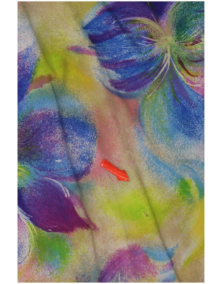 Bluzka damska w stylu vintage, UK 18 XL, wielobarwny kwiatowy