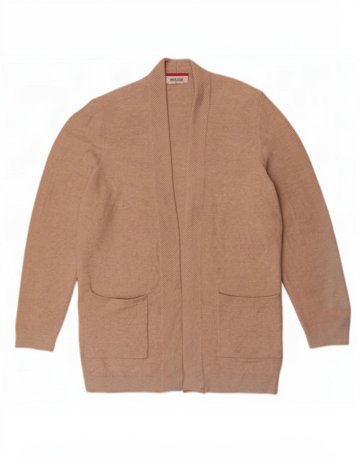 Sweter damski White Stuff z otwartym kardiganem UK 10 Small Beige