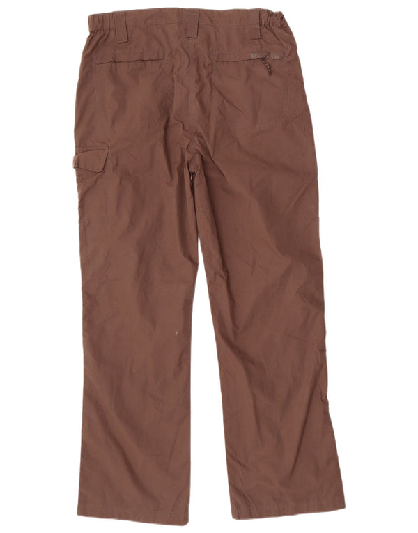 Spodnie damskie Mountain Warehouse Straight Cargo UK 10 Small W30 L29 Brązowe
