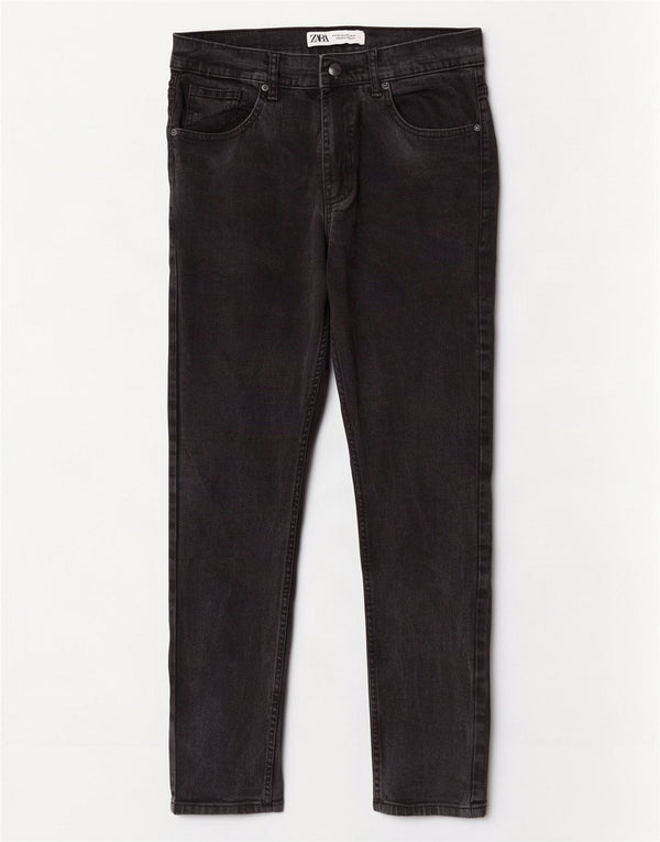 Męskie jeansy obcisłe Zara EU 38 Small W30 L29 Czarne