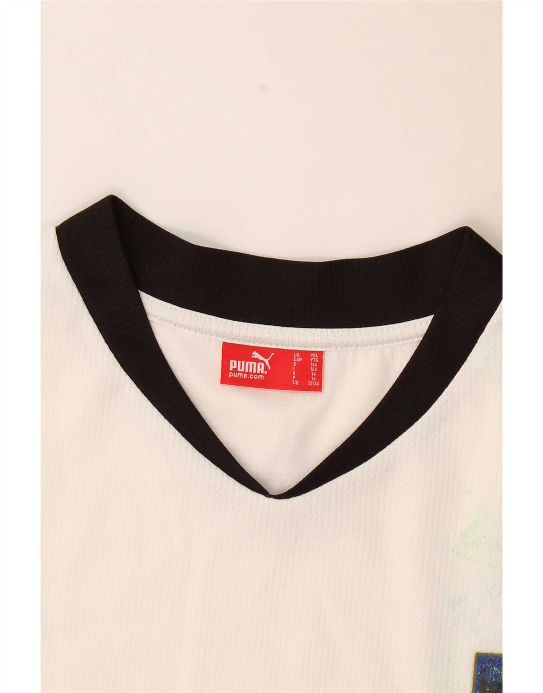 T-shirt chłopięcy Puma 13-14 lat, biały, z blokami kolorów