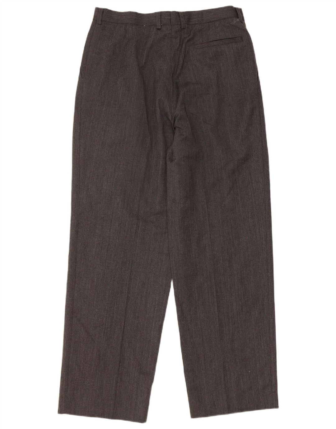 Męskie proste spodnie chino Marks & Spencer W34 L31 Szara wełna