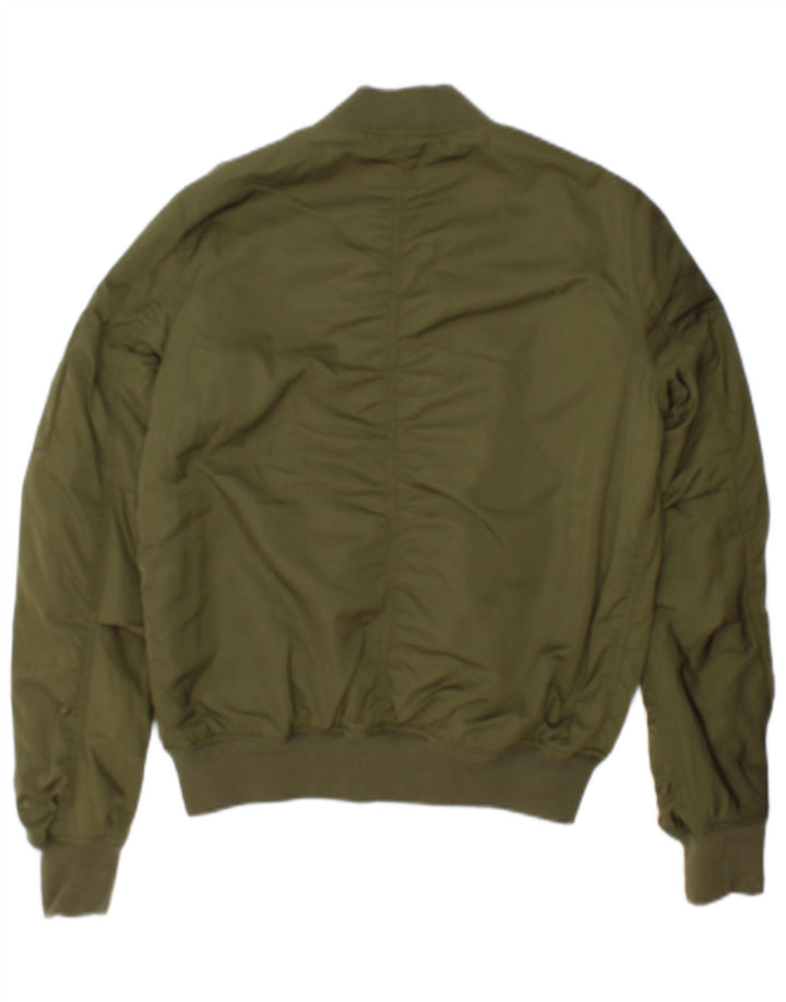 Damska kurtka bomberka Topshop UK 8, mała, khaki, poliester
