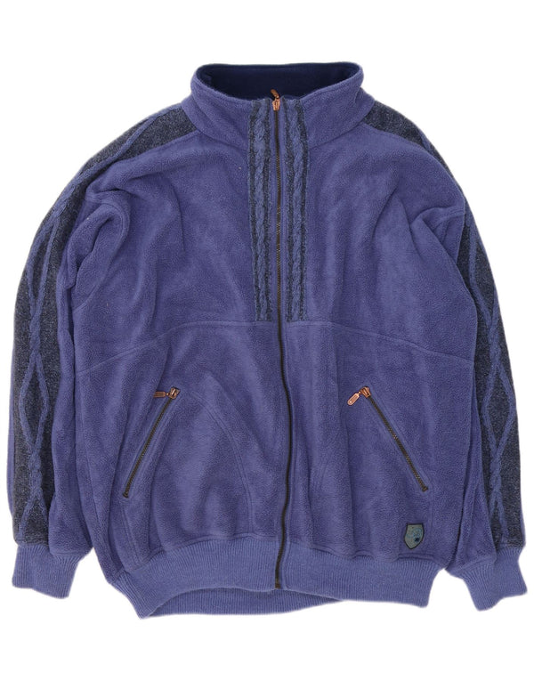 Męska kurtka polarowa Silvy UK 44 2XL fioletowa