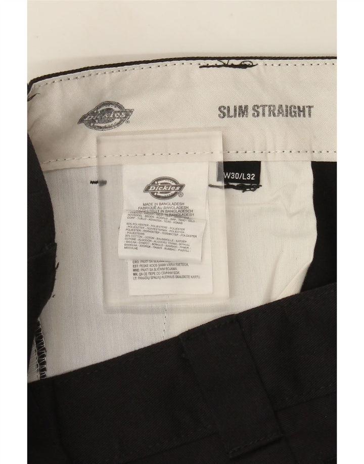 Męskie spodnie chino Dickies Slim Straight W30 L32 Czarny poliester