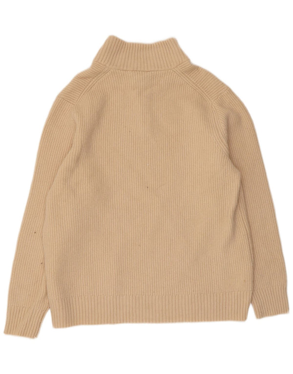 Męski sweter z zamkiem błyskawicznym XL Lyle & Scott w kolorze beżowym