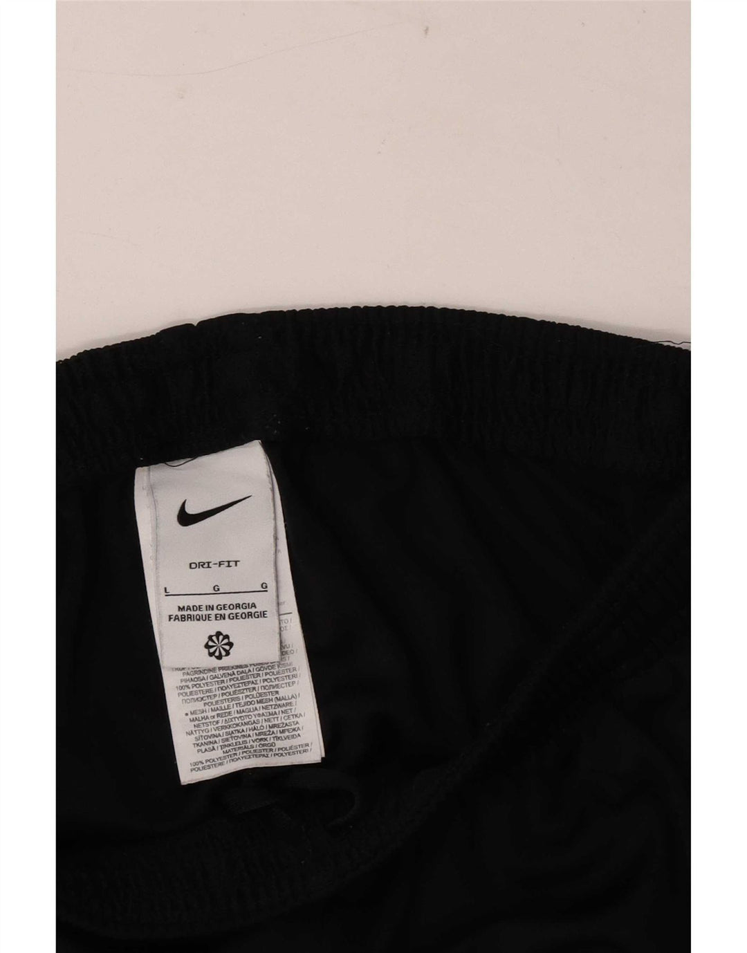 Męskie spodnie dresowe Nike Dri Fit, duże, czarne, poliestrowe