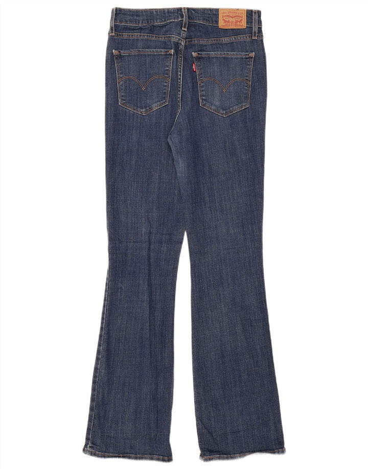 Damskie jeansy LEVI'S 725 z wysokim stanem Bootcut W28 L32 Niebieska bawełna