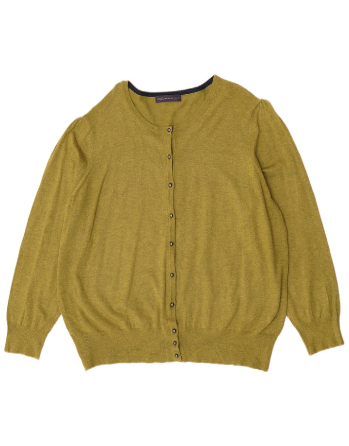 Marks & Spencer Damski sweter kardigan UK 18 XL Zielony