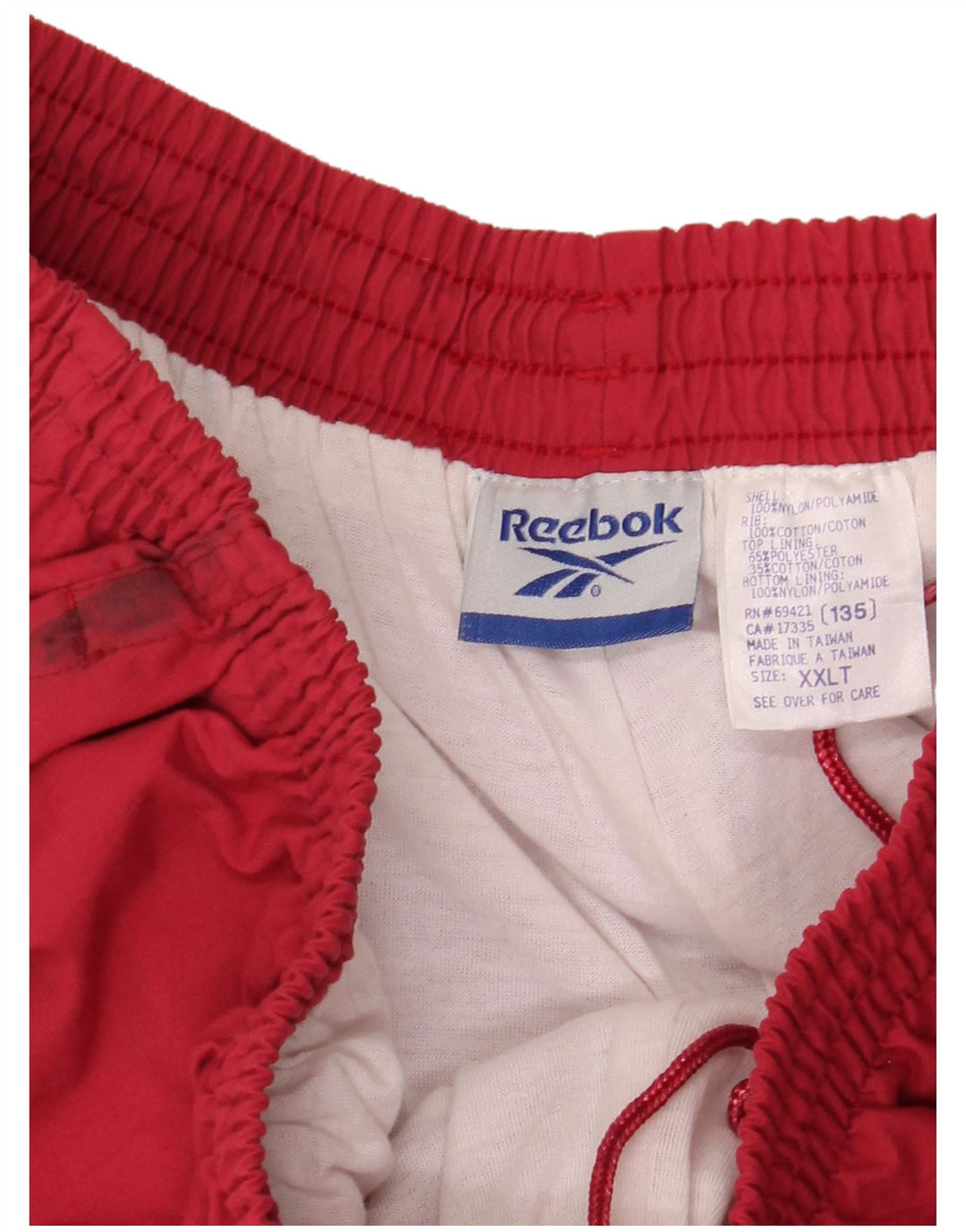 Męskie spodnie dresowe REEBOK Joggers 2XL Czerwony nylon