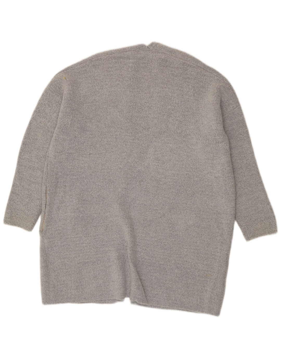Damski sweter oversize Oasis z otwartym kardiganem UK 16, duży, szary, akrylowy
