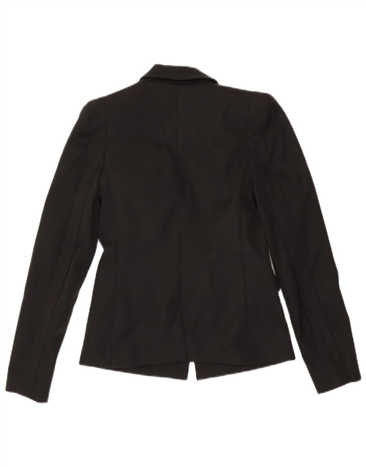 OASIS Womens 1 Button Blazer Jacket UK 8 Small  Black Polyester