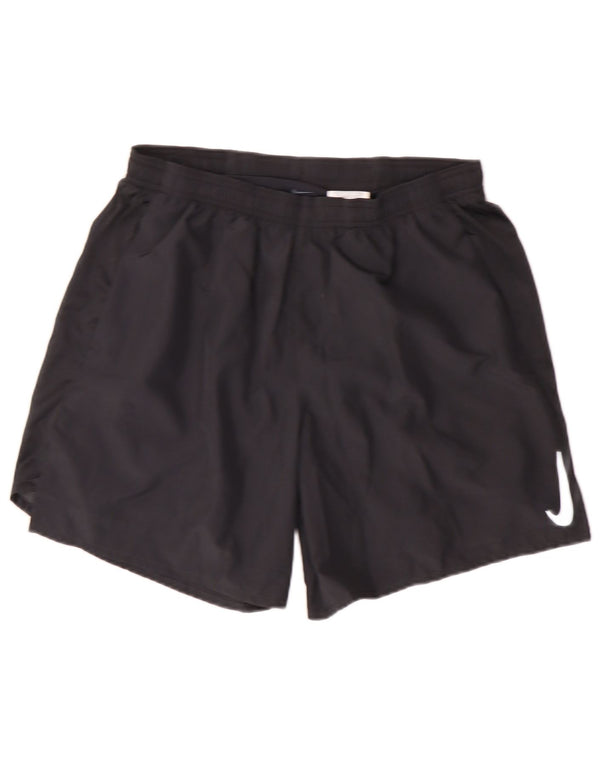 NIKE Womens Dri Fit Sport Shorts UK 16 Large  Black Polyester