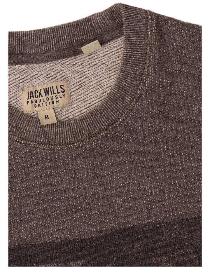 Męska bluza z grafiką Jack Wills, średnioszara, bawełniana