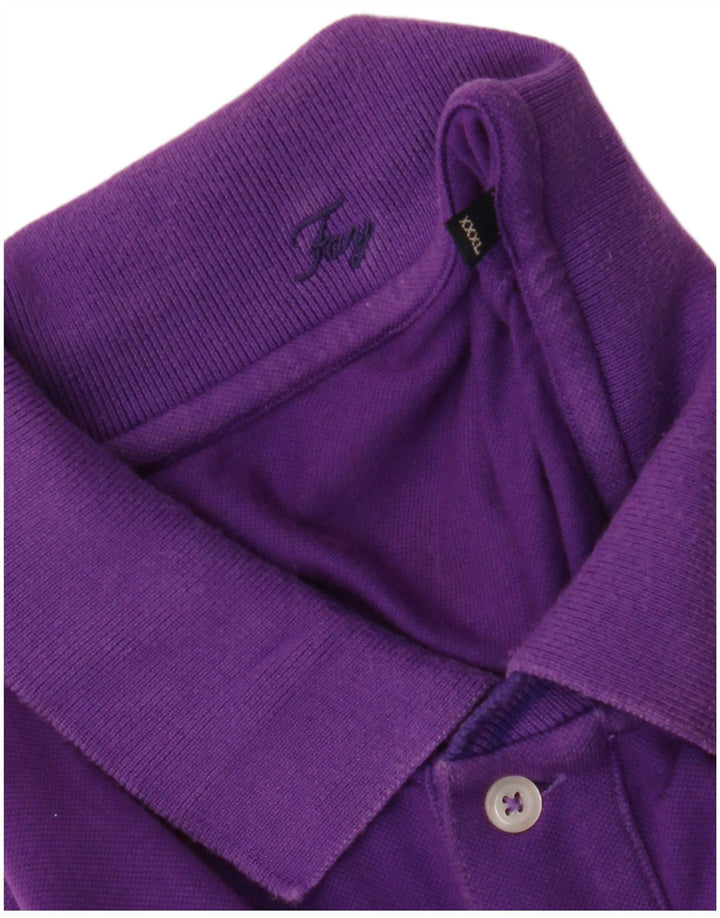 Męska koszulka polo Fay 3XL fioletowa