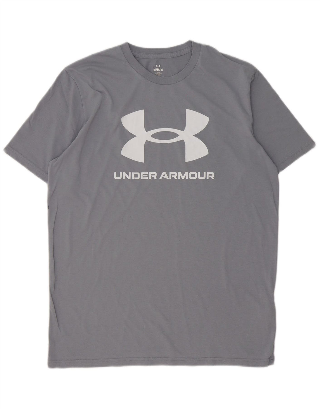 Męska koszulka o luźnym kroju Under Armour z grafiką, średnia szara bawełna