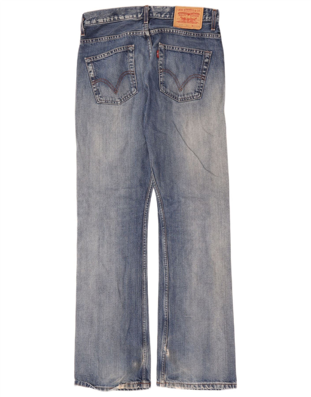 Męskie jeansy Levi's 507 Slim Bootcut W31 L34 Niebieska bawełna