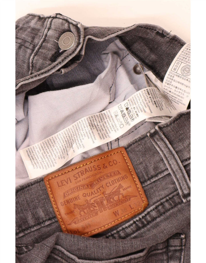 Męskie jeansy Levi's 511 Slim W36 L32 Szara bawełna