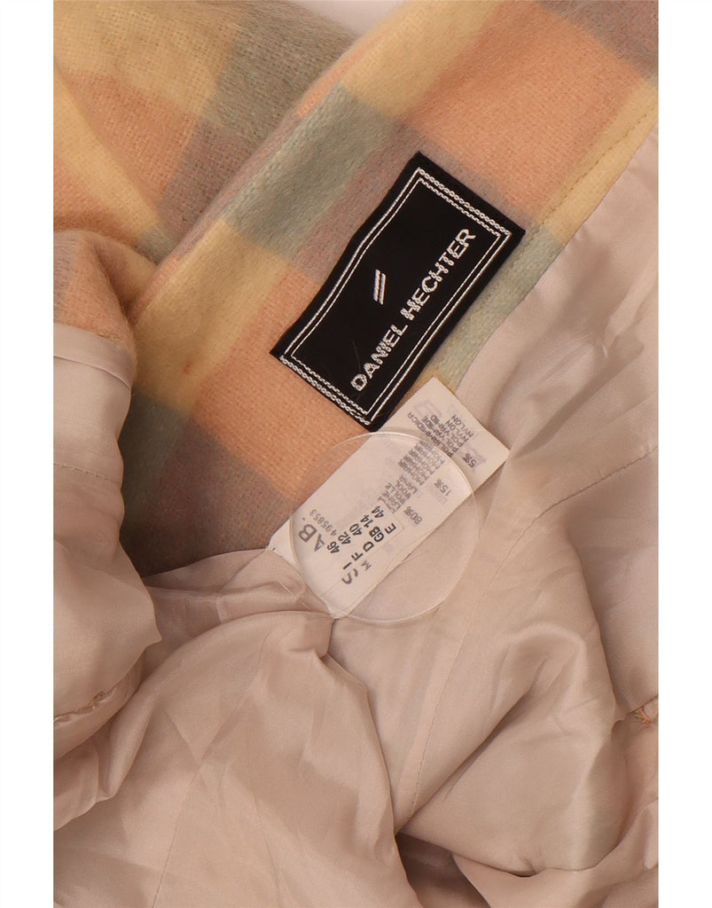 DANIEL HECHTER Womens Blazer Jacket UK 14 Large  Multicoloured Check Vintage Daniel Hechter and Second-Hand Daniel Hechter from Messina Hembry 