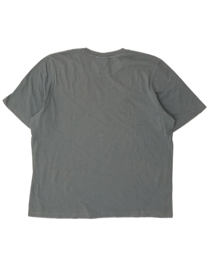 Męski T-shirt z grafiką ADIDAS, duży, niebieski