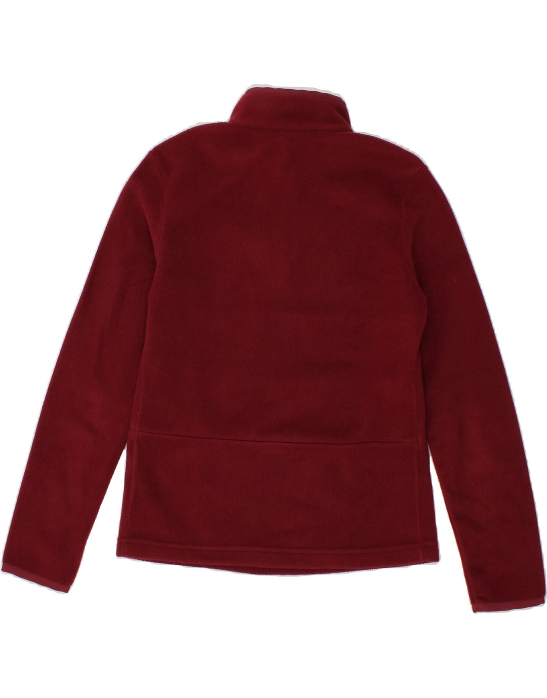 FILA Womens Zip Neck Fleece Jumper IT 40/42 Small Burgundy Polyester Vintage Fila and Second-Hand Fila from Messina Hembry 
