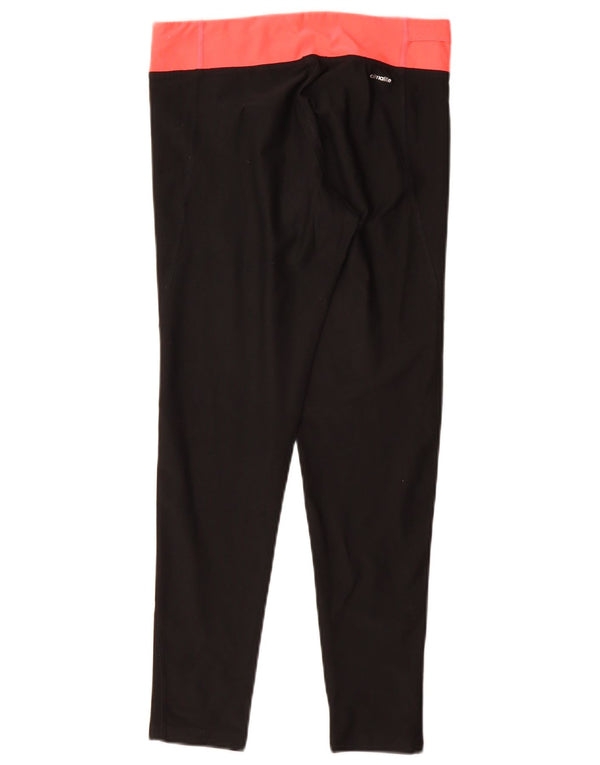 Damskie legginsy ADIDAS Climalite UK 8/10, małe, czarne, z blokami kolorów