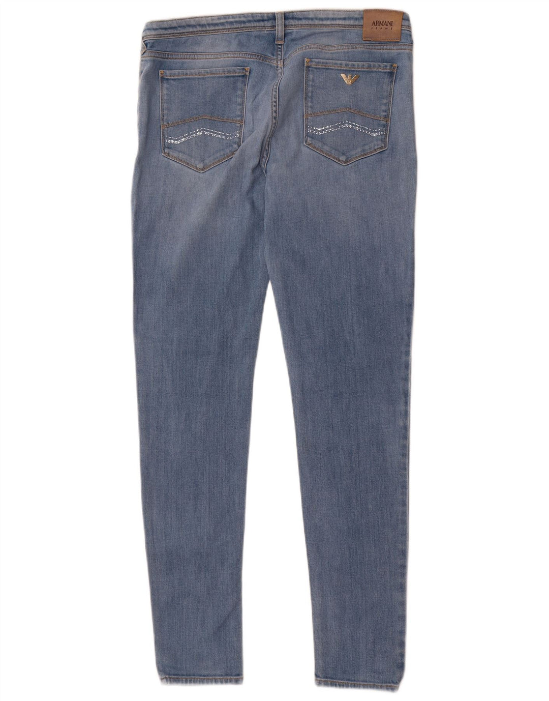 Damskie jeansy Skinny Armani W33 L31 Niebieskie bawełniane