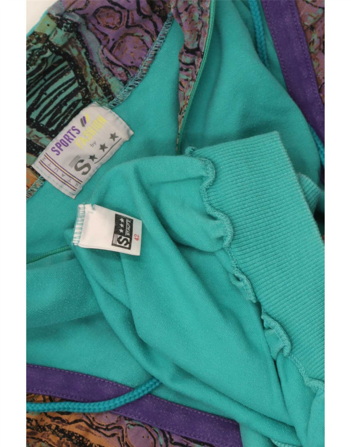 Damska bluza w stylu vintage z abstrakcyjnym wzorem IT 42 Średni niebieski