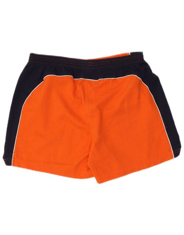 Asics Mens Sport Shorts Large  Orange Colourblock Polyester