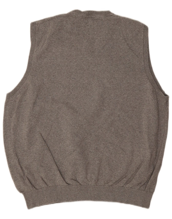 Marks & Spencer Męski podkoszulek bez rękawów, 2XL, szary, bawełniany
