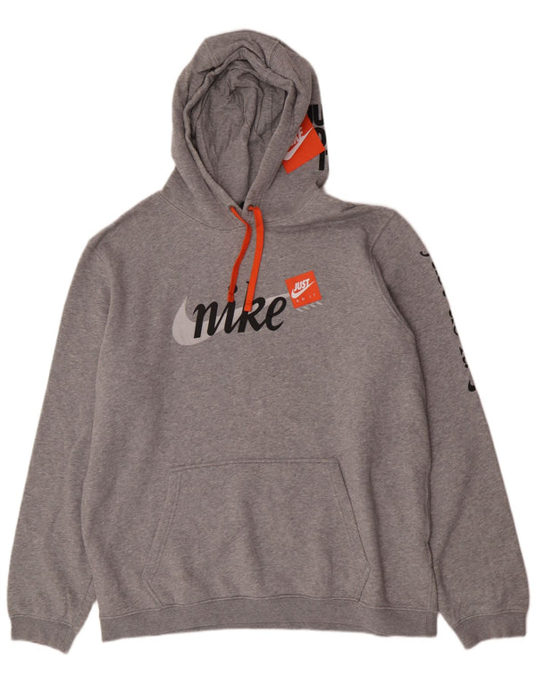 Męska bluza z kapturem Adidas Graphic XL, szara, bawełniana