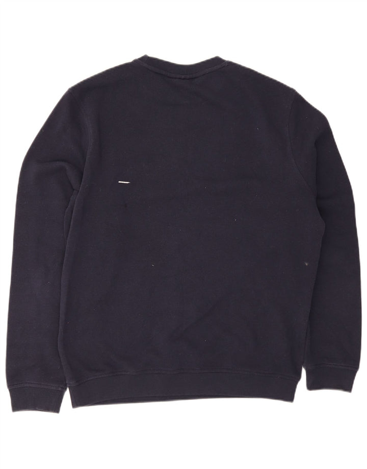 Męski sweter Calvin Klein, średni granatowy, bawełniany