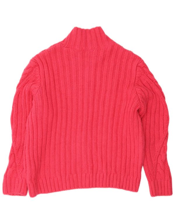Marks & Spencer Damski sweter z golfem UK 16, duży różowy