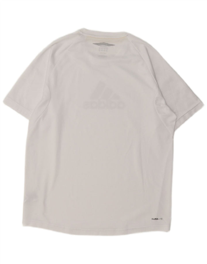 Męska koszulka Adidas Climalite Graphic Top Medium White Polyester