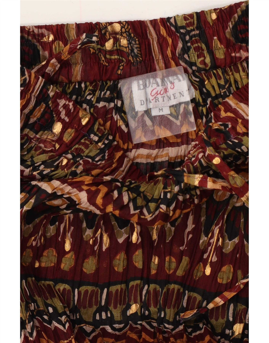 Damska spódnica maxi Broadway Medium W28 Burgundowo-kwiatowa