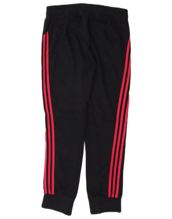 Damskie spodnie dresowe ADIDAS Joggers UK 12/14 Średnia czarna bawełna