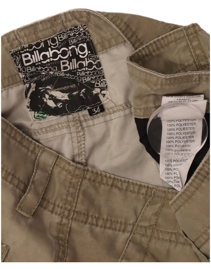 Męskie spodenki cargo Billabong W34, duży, khaki, poliester