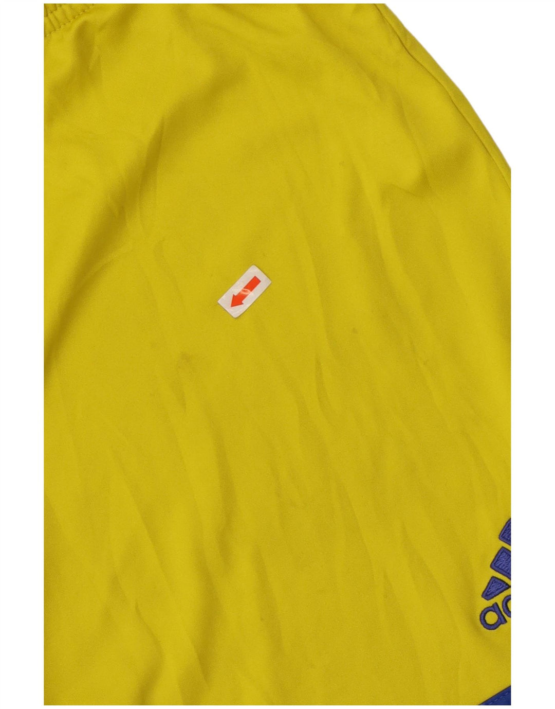 Męskie spodenki sportowe ADIDAS Climalite, małe, żółte, poliestrowe