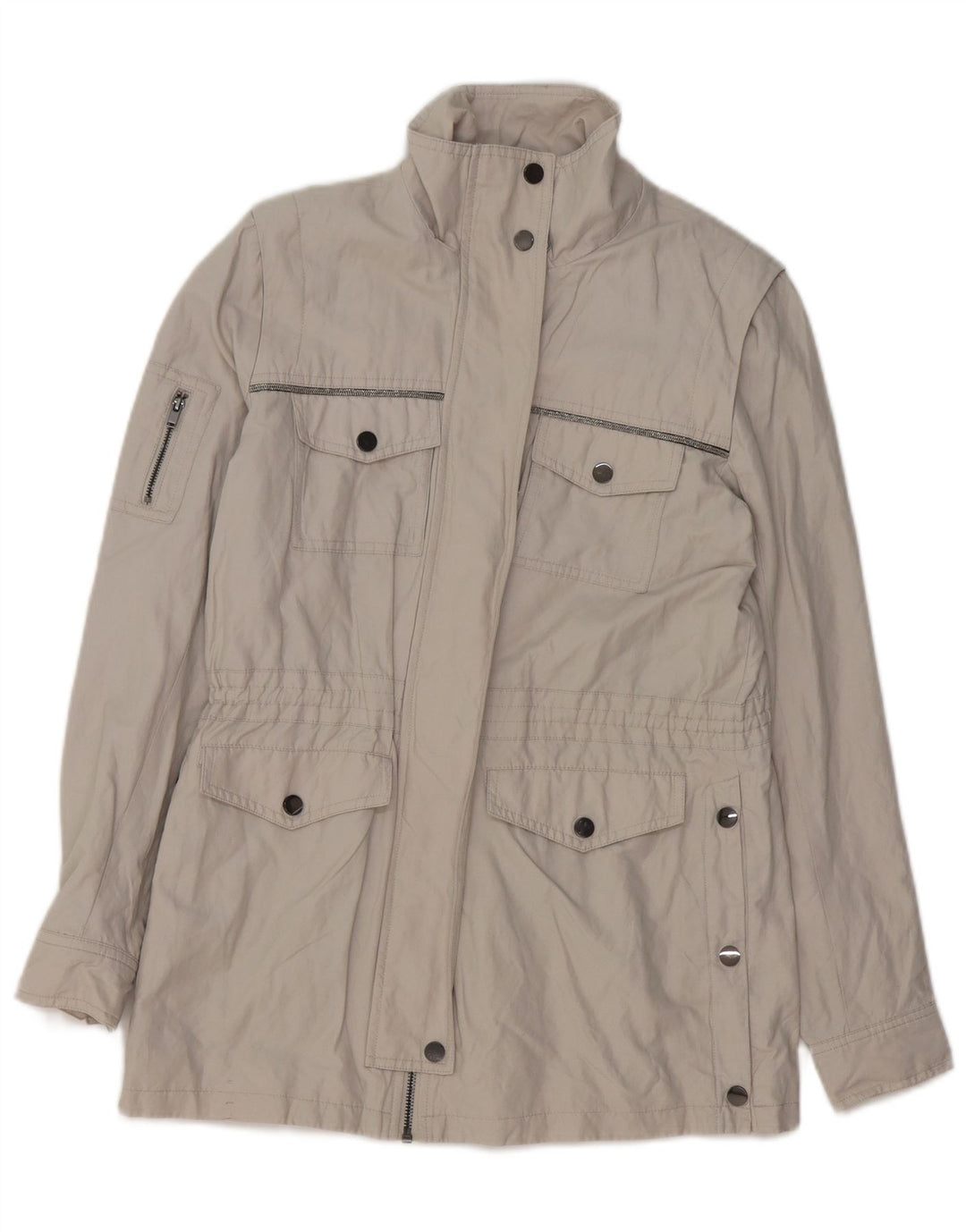 Damska kurtka użytkowa MINT VELVET UK 10, mała, szara, bawełniana