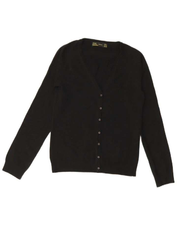 Sweter damski Zara UK 12, średni czarny, bawełniany