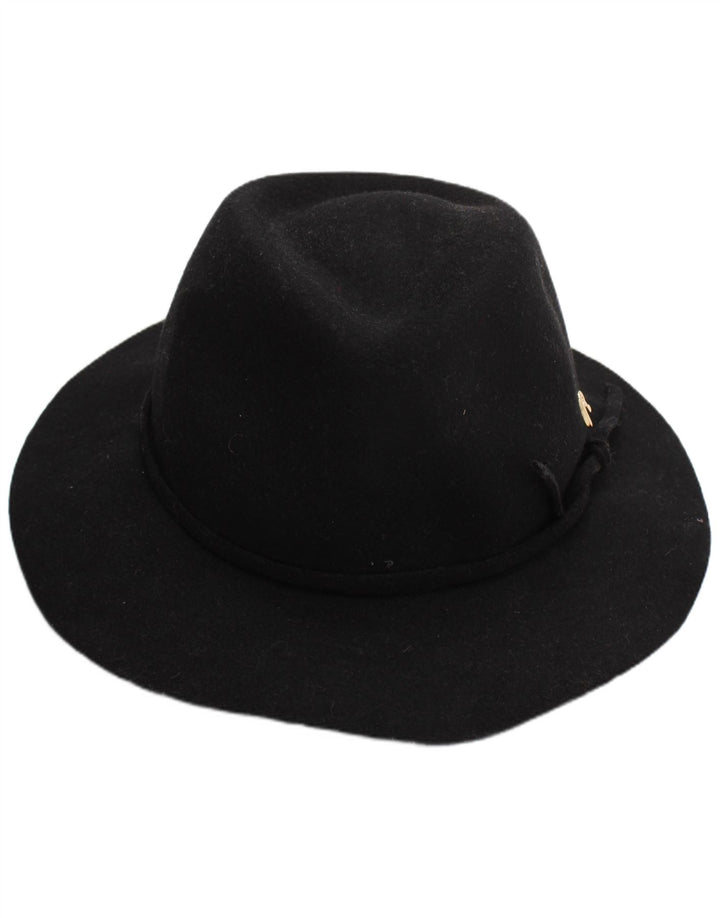 Damski kapelusz Fedora Replay w jednym rozmiarze, czarny, wełniany, klasyczny