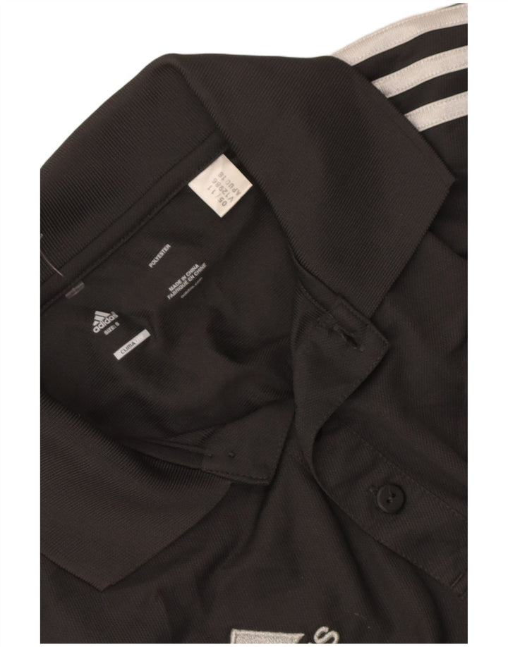 Męska koszulka polo Adidas Liverpool Graphic, mała, szara, z blokami kolorów, poliester