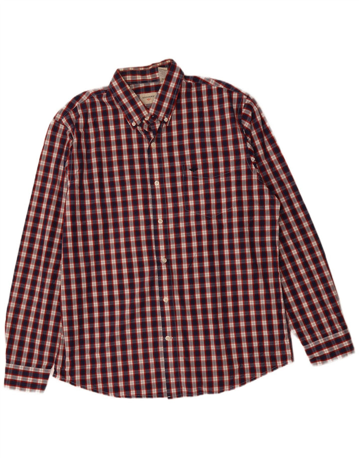 Koszula męska DOCKERS, bawełniana, w dużą granatową kratkę