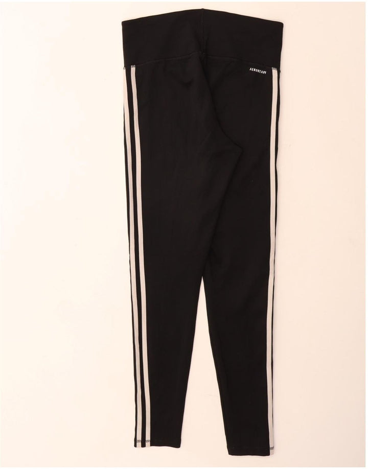 Damskie legginsy ADIDAS Aeroready UK 12/14, średni czarny poliester