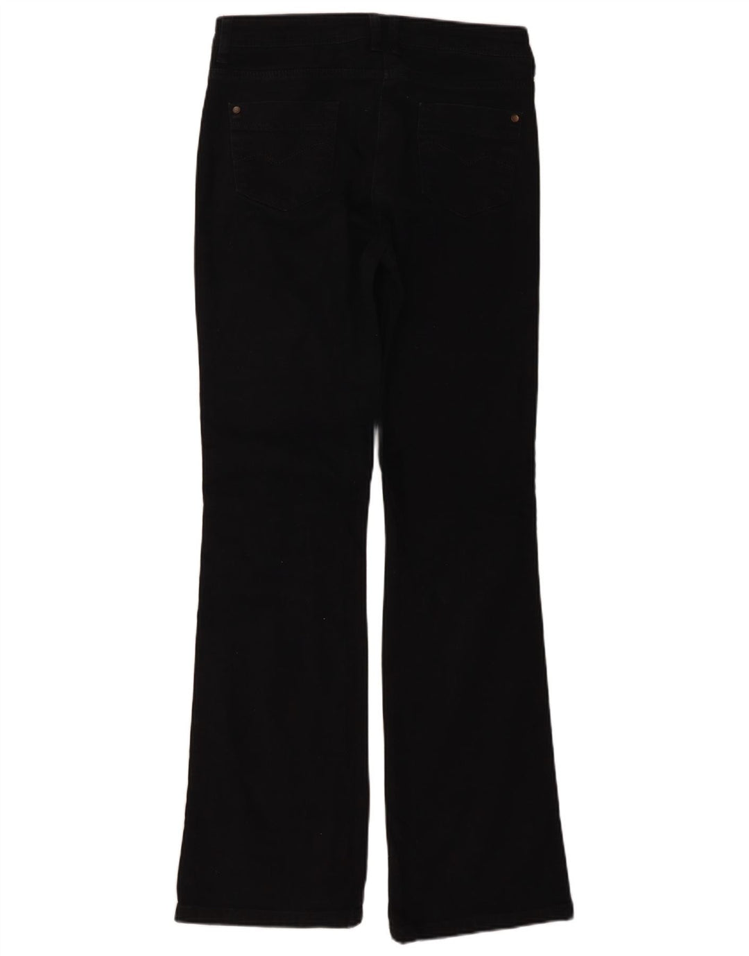 Marks & Spencer Damskie Długie Jeansy Bootcut UK 10 Małe W28 L33 Czarne Bawełniane