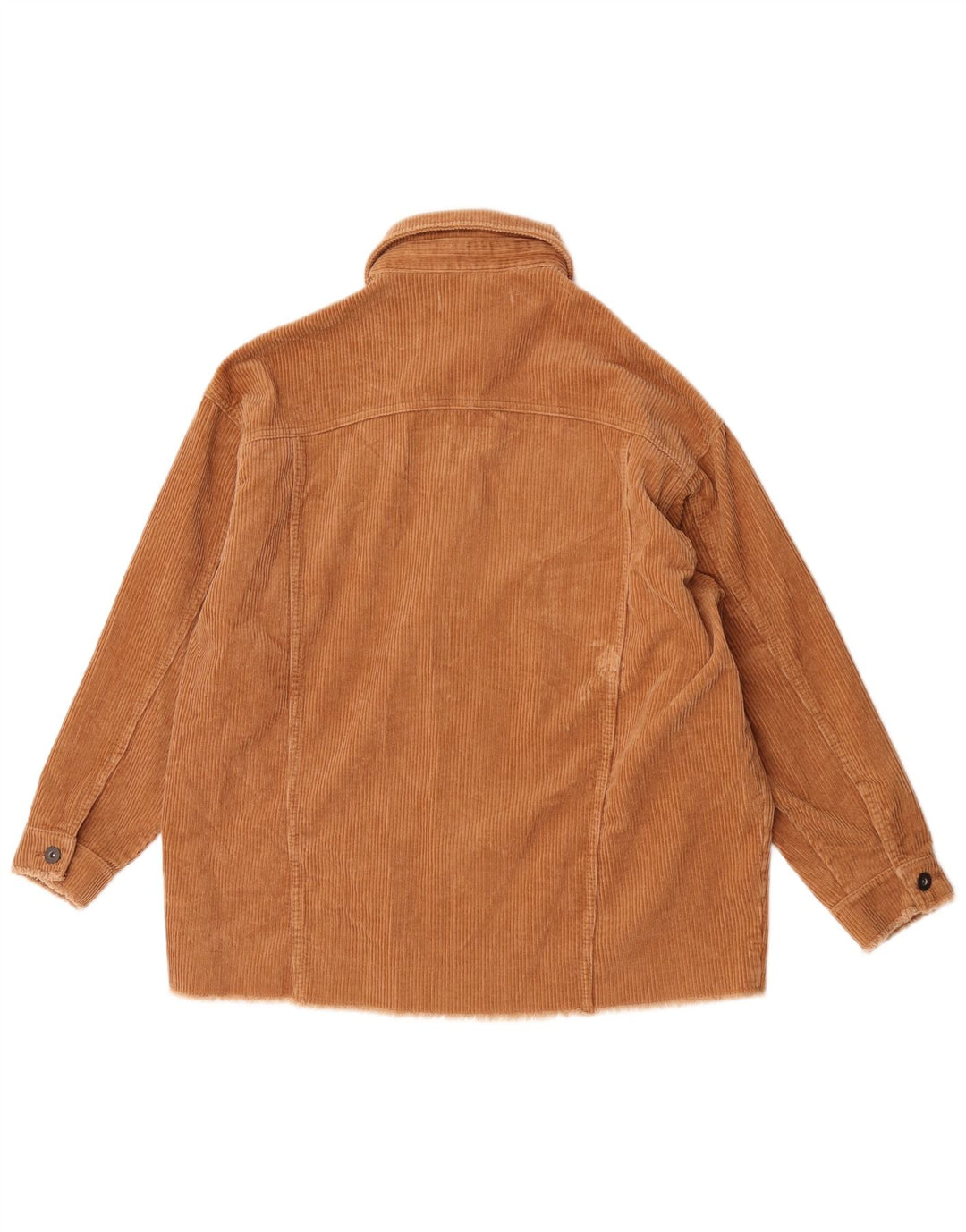Damska, oversize'owa kurtka sztruksowa Zara UK 10, mała, brązowa, bawełniana