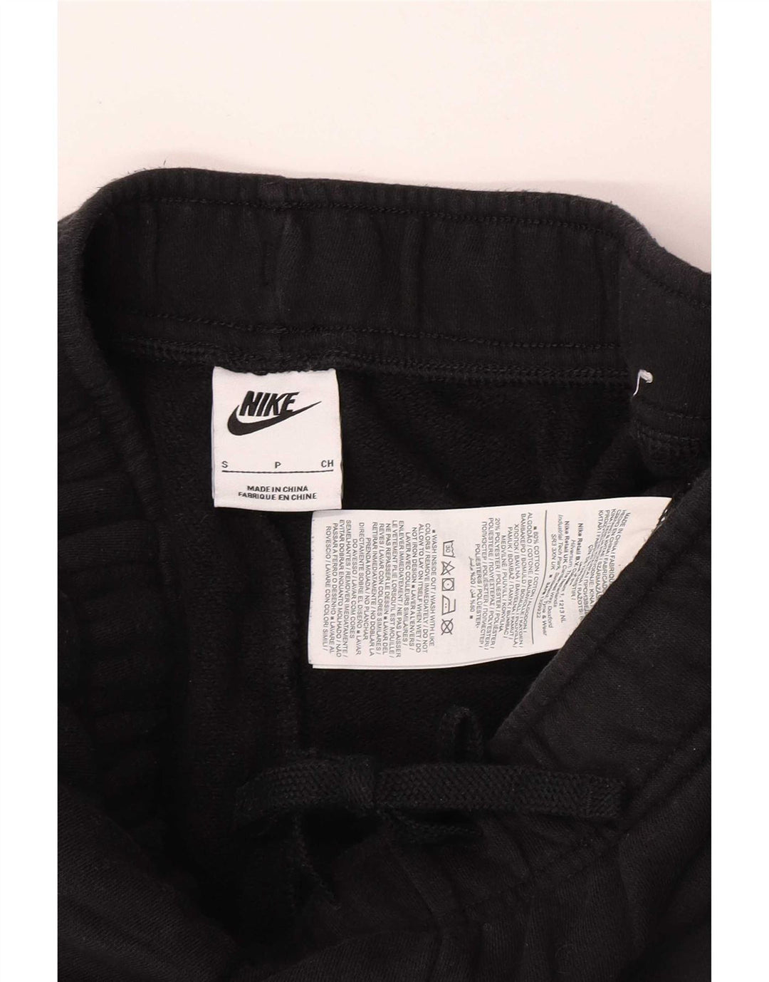 Męskie spodnie dresowe Nike, małe, czarne, bawełniane