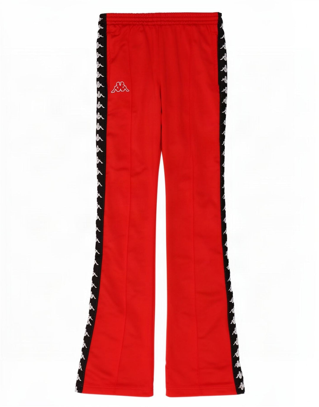 Damskie spodnie dresowe Kappa Graphic Flare XS Czerwony poliester