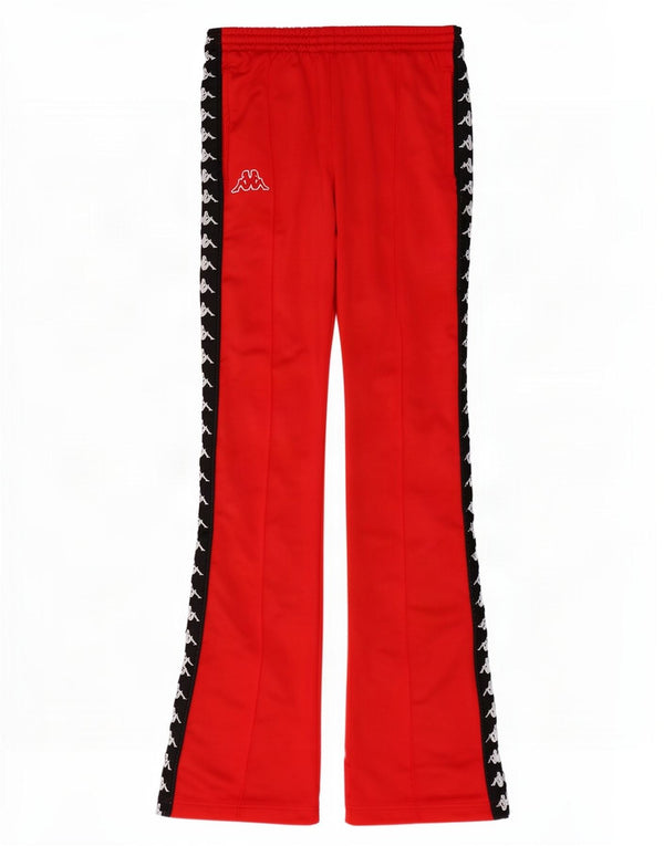 Damskie spodnie dresowe Kappa Graphic Flare XS Czerwony poliester