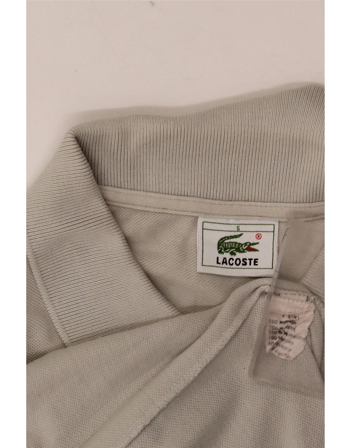 Męska koszulka polo LACOSTE, rozmiar 5, duża, szara, bawełniana
